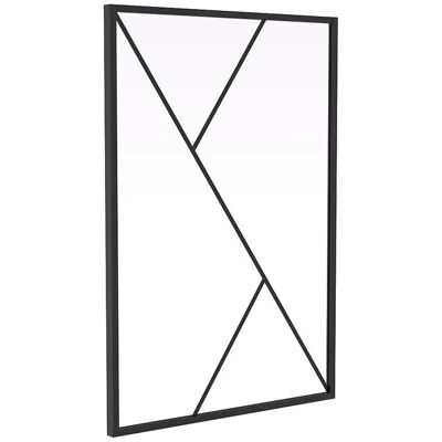 Vente-unique Glaswand Fazenda Schwarz 90 cm Vente-unique Glaswand Fazenda Schwarz 90 cm