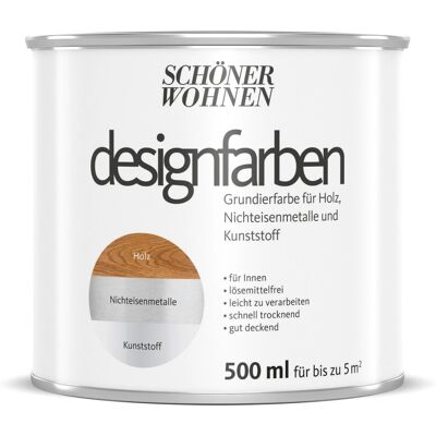 SCHÖNER WOHNEN-FARBE - Designfarben - Weiß - 0,5 L - Primer paint SCHÖNER WOHNEN-FARBE - Designfarben - Weiß - 0,5 L - Primer paint