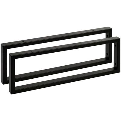 SOTECH 2 x Waschtischkonsole WK450 Rechteckig 450 x 150 mm Stahl Schwarz Matt SOTECH 2 x Waschtischkonsole WK450 Rechteckig 450 x 150 mm Stahl Schwarz Matt
