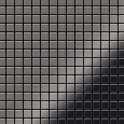 ALLOY Mosaik Fliese Massiv Metall Titan Hochglanz Dunkelgrau 1,6mm Mosaic-ti-sm 1 Paket mit 10 Matten 1,04 m2 Grau ALLOY Mosaik Fliese Massiv Metall Titan Hochglanz Dunkelgrau 1,6mm Mosaic-ti-sm 1 Paket mit 10 Matten 1,04 m2 Grau