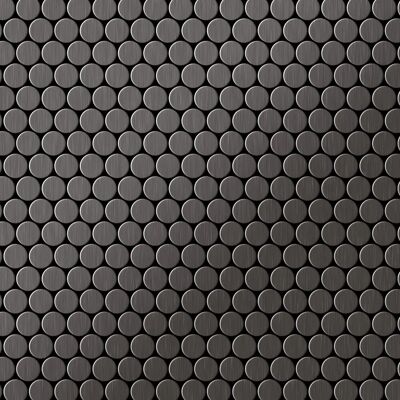 ALLOY Mosaik Fliese Massiv Metall Titan Gebürstet Dunkelgrau 1,6mm Stark Penny-ti-sb 1 Paket mit 10 Matten 0,88 m2 Grau ALLOY Mosaik Fliese Massiv Metall Titan Gebürstet Dunkelgrau 1,6mm Stark Penny-ti-sb 1 Paket mit 10 Matten 0,88 m2 Grau
