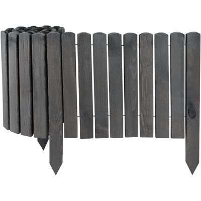 Aquagart 4 x Holz Rollzaun Grau 10x200 cm Beeteinfassung Für Beet und Rasenabgrenzungen I Flexible Beetumrandung Für Wege Aquagart 4 x Holz Rollzaun Grau 10x200 cm Beeteinfassung Für Beet und Rasenabgrenzungen I Flexible Beetumrandung Für Wege