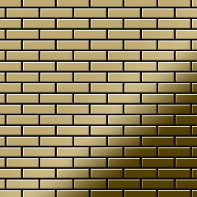 ALLOY Mosaik Fliese Massiv Metall Titan Hochglänzend Gold 1,6mm Stark Pk-ti-gm 1 Paket mit 10 Matten 0,88 m2 Gold ALLOY Mosaik Fliese Massiv Metall Titan Hochglänzend Gold 1,6mm Stark Pk-ti-gm 1 Paket mit 10 Matten 0,88 m2 Gold