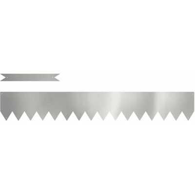 vidaXL Galvanisierter Stahl 100 x 0.5 x 15 cm Langlebig Gartenrandset - Garden Edging Set vidaXL Galvanisierter Stahl 100 x 0.5 x 15 cm Langlebig Gartenrandset - Garden Edging Set