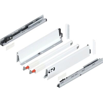 Blum D-Reling Tandembox antaro Vollauszug 400 mm 30 kg Seidenweiß 1 Paar Blum D-Reling Tandembox antaro Vollauszug 400 mm 30 kg Seidenweiß 1 Paar