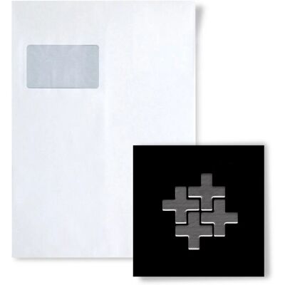 ALLOY Mosaik MUSTER S-Swiss Cross-Ti-SB Swiss Cross Titan Smoke Gebürstet ALLOY Mosaik MUSTER S-Swiss Cross-Ti-SB Swiss Cross Titan Smoke Gebürstet