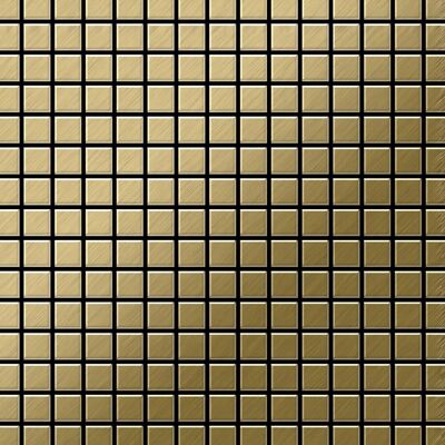 ALLOY Mosaik Fliese Massiv Metall Titan Gebürstet Gold 1,6mm Stark Mosaic-ti-gb 1 Paket mit 10 Matten 1,04 m2 Gold ALLOY Mosaik Fliese Massiv Metall Titan Gebürstet Gold 1,6mm Stark Mosaic-ti-gb 1 Paket mit 10 Matten 1,04 m2 Gold