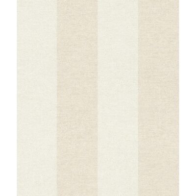 Schöner Wohnen Vliestapete Blockstreifen 10,05 m x 0,53 m Weiß-Beige Schöner Wohnen Vliestapete Blockstreifen 10,05 m x 0,53 m Weiß-Beige