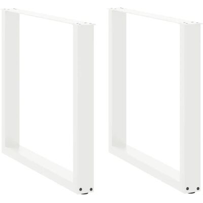 vidaXL U-förmige Couchtischbeine - 2 st. Weiß 90x(72-73) cm Stahl vidaXL U-förmige Couchtischbeine - 2 st. Weiß 90x(72-73) cm Stahl