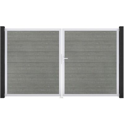 GroJa Steckzaun Tor BasicLine DIN Rechts EV1 Grey Ash Cut GroJa Steckzaun Tor BasicLine DIN Rechts EV1 Grey Ash Cut