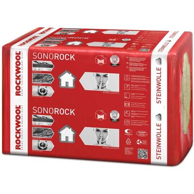 Rockwool Trennwandplatte Sonorock WLG 040 100 mm Steinwolle Rockwool Trennwandplatte Sonorock WLG 040 100 mm Steinwolle
