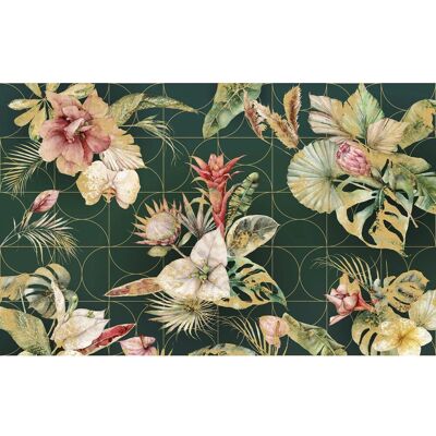 KOMAR Goldene Wachstum Tapete - Blumenmuster - Vlies - 400x250cm KOMAR Goldene Wachstum Tapete - Blumenmuster - Vlies - 400x250cm