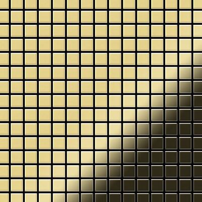 ALLOY Mosaik Fliese Massiv Metall Messing Gewalzt Gold 1,6mm Stark Mosaic-bm 1 Paket mit 10 Matten 1,04 m2 Gold ALLOY Mosaik Fliese Massiv Metall Messing Gewalzt Gold 1,6mm Stark Mosaic-bm 1 Paket mit 10 Matten 1,04 m2 Gold