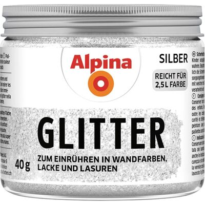 Alpina Kreativ-Glitter für Anstrichmittel Silber 40 g Alpina Kreativ-Glitter für Anstrichmittel Silber 40 g