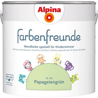 ALPINA Grüne Kinderwandfarbe - Sicher & Leuchtend ALPINA Grüne Kinderwandfarbe - Sicher & Leuchtend
