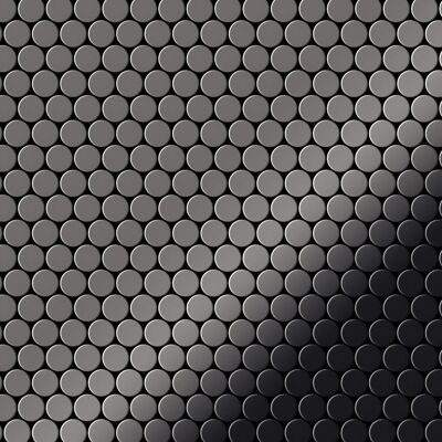 ALLOY Mosaik Fliese Massiv Metall Titan Hochglanz Dunkelgrau 1,6mm Penny-ti-sm 1 Paket mit 10 Matten 0,88 m2 Grau ALLOY Mosaik Fliese Massiv Metall Titan Hochglanz Dunkelgrau 1,6mm Penny-ti-sm 1 Paket mit 10 Matten 0,88 m2 Grau
