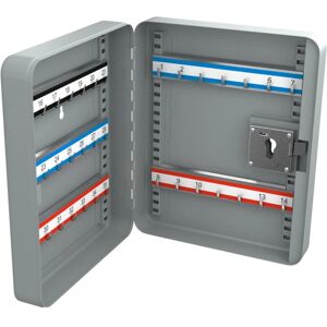 Basi - Schlüsselschrank - SS 100 PZ - Grau - vorgerichtet für Profil-Halbzylinder - 35 Haken - 2171-0045 Basi - Schlüsselschrank - SS 100 PZ - Grau - vorgerichtet für Profil-Halbzylinder - 35 Haken - 2171-0045
