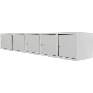 PROREGAL Mega Deal 5x Schließfachwürfel Blocky Mit Drehriegelschloss Für Vorhängeschloss 40x40x40cm Lichtgrau PROREGAL Mega Deal 5x Schließfachwürfel Blocky Mit Drehriegelschloss Für Vorhängeschloss 40x40x40cm Lichtgrau