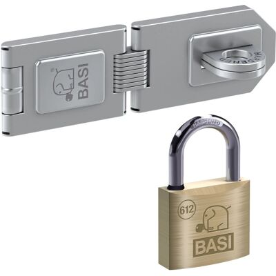 Basi - Sicherheitsüberfalle mit Messing Vorhangschloss und Wasserstop - 1 Gelenk - VHS6901-0155 Basi - Sicherheitsüberfalle mit Messing Vorhangschloss und Wasserstop - 1 Gelenk - VHS6901-0155
