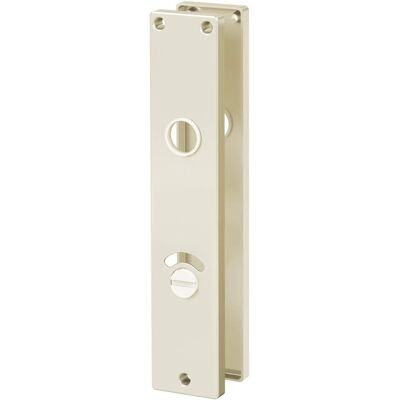 Basi - Langschildpaar Eckig - Alu F2 - WC-BAD-Lochung - 7423-0402 Basi - Langschildpaar Eckig - Alu F2 - WC-BAD-Lochung - 7423-0402