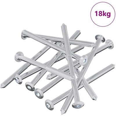 vidaXL Schraube 1000 Stk Silber M6 x 100 mm Stahl 864420 vidaXL Schraube 1000 Stk Silber M6 x 100 mm Stahl 864420