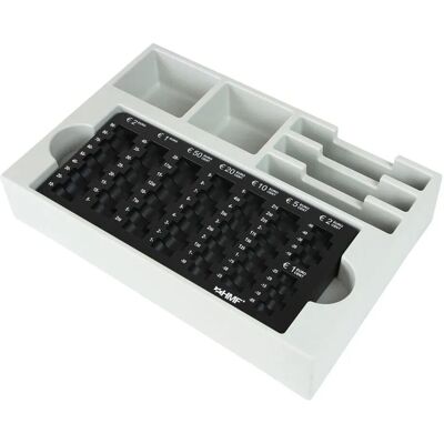 HMF 3210-02 Euro-Münzzählbrett 3 Geldscheinfächer 35 x 24 x 7 cm Schwarz HMF 3210-02 Euro-Münzzählbrett 3 Geldscheinfächer 35 x 24 x 7 cm Schwarz