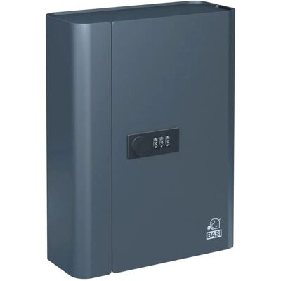 Basi Schlüsselkassette SK 80 mit 20 Haken Einstellbare 3-Stellige Zahlenkombination Stahl Anthrazit 2170-1020 Basi Schlüsselkassette SK 80 mit 20 Haken Einstellbare 3-Stellige Zahlenkombination Stahl Anthrazit 2170-1020