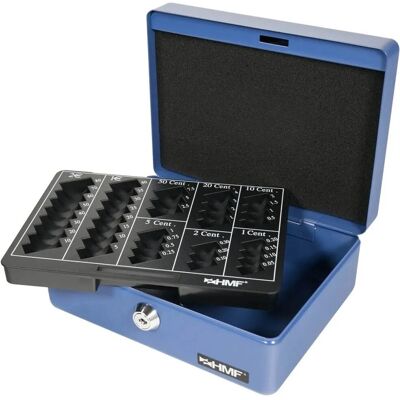 HMF 308-05 Geldkassette Münzzählbrett 20 x 16 x 9 cm Blau HMF 308-05 Geldkassette Münzzählbrett 20 x 16 x 9 cm Blau