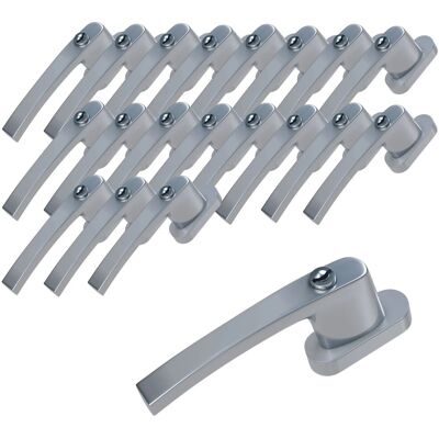 Basi - Fenstergriff - FG 503 - Abschließbar - 20er Set - inkl. 1 Schlüssel je Fenstergriff - Gleichschließend - Silber - 20X7553-0000 Basi - Fenstergriff - FG 503 - Abschließbar - 20er Set - inkl. 1 Schlüssel je Fenstergriff - Gleichschließend - Silber - 20X7553-0000