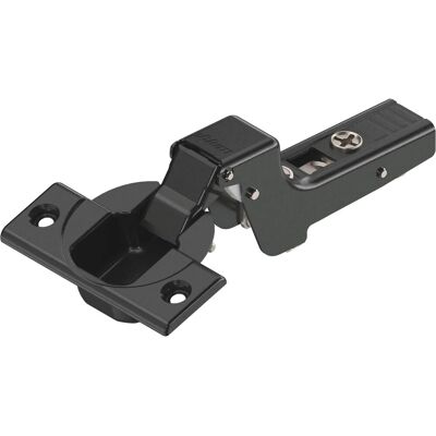 Blum Scharnier Clip Top 110 Grad 18mm Gekröpft ohne Feder Onyx Schwarz Schrauben Blum Scharnier Clip Top 110 Grad 18mm Gekröpft ohne Feder Onyx Schwarz Schrauben