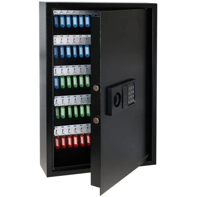 HMF 2100-02 Schlüsseltresor Zahlencode Schlüsselsafe Elektronikschloss 100 Haken 66x43x13 cm Schwarz HMF 2100-02 Schlüsseltresor Zahlencode Schlüsselsafe Elektronikschloss 100 Haken 66x43x13 cm Schwarz