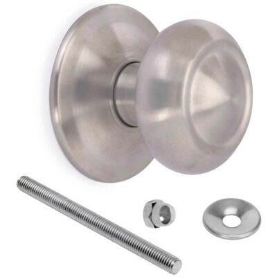 Emuca - Rund Türknauf Ferola Edelstahl Nickel Satin - Türmodell Emuca - Rund Türknauf Ferola Edelstahl Nickel Satin - Türmodell