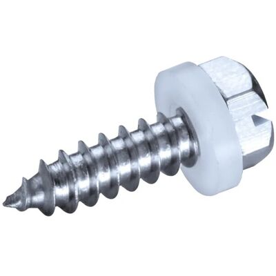 GOEBEL 500 Blechschrauben 4,8 x 16 mm Stahl Verzinkt Längsschlitz PA Scheibe Sechskant Schrauben GOEBEL 500 Blechschrauben 4,8 x 16 mm Stahl Verzinkt Längsschlitz PA Scheibe Sechskant Schrauben