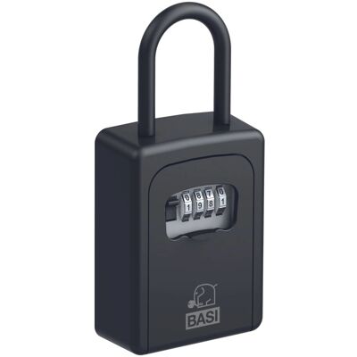Basi - Schlüsselsafe - SSZ 200B - Schwarz - mit Zahlenschloss - Aluminium - 2101-0005-1100 Basi - Schlüsselsafe - SSZ 200B - Schwarz - mit Zahlenschloss - Aluminium - 2101-0005-1100