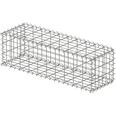 Relaxdays Gabione Stahl Silber Verzinkt 100 cm x 30 cm x 30 cm Relaxdays Gabione Stahl Silber Verzinkt 100 cm x 30 cm x 30 cm