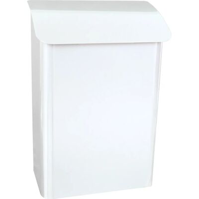 PROREGAL Wandbriefkasten Lugon Aus Verzinktem Stahl Mit Namensschild HxBxT 42,4 x 29,1 x 17 cm Einwurföffnung 25 x 4 cm Weiß PROREGAL Wandbriefkasten Lugon Aus Verzinktem Stahl Mit Namensschild HxBxT 42,4 x 29,1 x 17 cm Einwurföffnung 25 x 4 cm Weiß