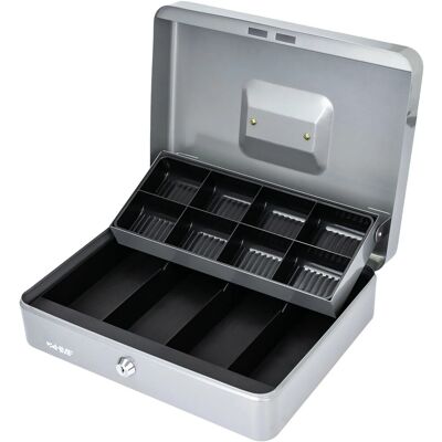 HMF 15130-09 Geldkassette Scheinfächer Münzfächer 30 x 24 x 9 cm Silber HMF 15130-09 Geldkassette Scheinfächer Münzfächer 30 x 24 x 9 cm Silber