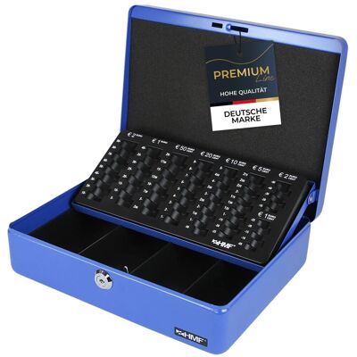 HMF 10015-05 Geldkassette Münzzählbrett 30 x 24 x 9 cm Blau HMF 10015-05 Geldkassette Münzzählbrett 30 x 24 x 9 cm Blau