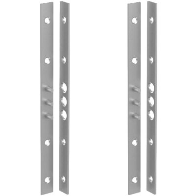 Basi - Bändersicherung - BS 280 - mit 3 Zapfen und Schrauben - 280x20 mm - Verzinkt - 2ER Set - 9552-0000 Basi - Bändersicherung - BS 280 - mit 3 Zapfen und Schrauben - 280x20 mm - Verzinkt - 2ER Set - 9552-0000