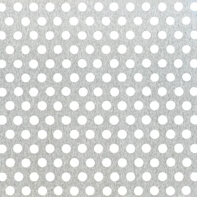 Lochblech Natur Lochung rund 250 mm x 500 mm x 0,8 mm Lochblech Natur Lochung rund 250 mm x 500 mm x 0,8 mm