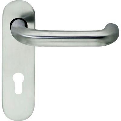 Bks Drückerlochteil B 72110 mit Kurzschild Pz 72 mm für Außen Rund Edelstahl Bks Drückerlochteil B 72110 mit Kurzschild Pz 72 mm für Außen Rund Edelstahl