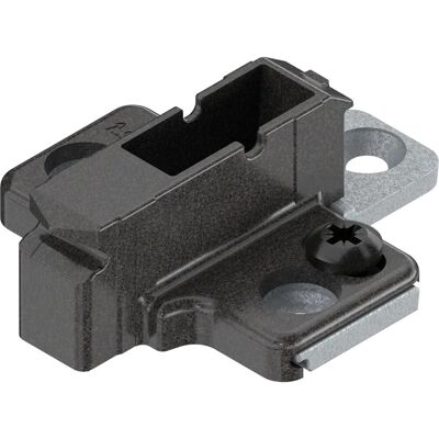 Blum Kreuzmontageplatte Clip Onyx Zink Schrauben Distanz 9 mm Blum Kreuzmontageplatte Clip Onyx Zink Schrauben Distanz 9 mm