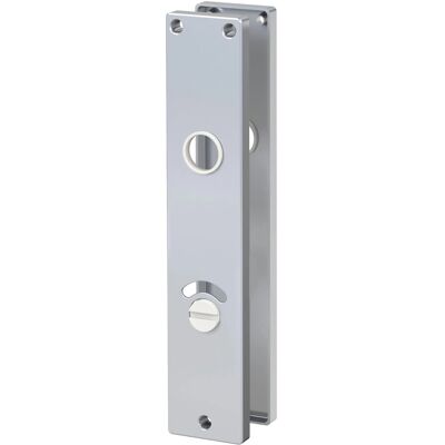 Basi - Langschildpaar Eckig - Alu F1 - WC-BAD-Lochung - 7423-0401 Basi - Langschildpaar Eckig - Alu F1 - WC-BAD-Lochung - 7423-0401