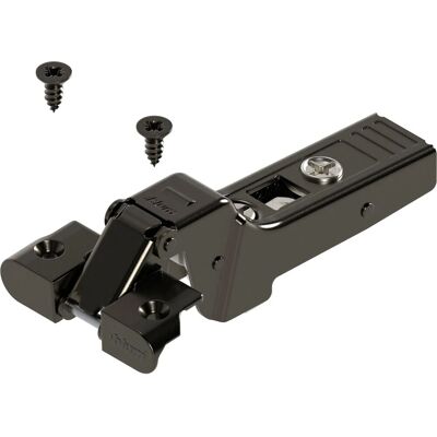 Blum Alurahmenscharnier Clip top Onyx 95 Grad 9,5 mm Gekröpft mit Feder und Schrauben Blum Alurahmenscharnier Clip top Onyx 95 Grad 9,5 mm Gekröpft mit Feder und Schrauben