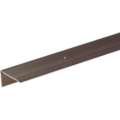 Alberts Treppenkanten-Schutzprofil geriffelt, 21x21 mm, 1,8 mm eloxiert Alberts Treppenkanten-Schutzprofil geriffelt, 21x21 mm, 1,8 mm eloxiert