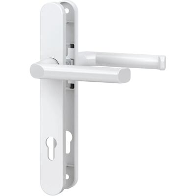 Basi - Schmalrahmen-Garnitur - SR 4100 PZ - Rund - Alu Weiß - Lochung PZ - 92-8 mm - 7830-0109 Basi - Schmalrahmen-Garnitur - SR 4100 PZ - Rund - Alu Weiß - Lochung PZ - 92-8 mm - 7830-0109