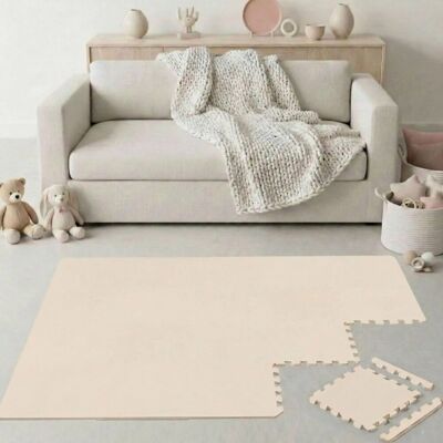 LittleTom Spiel- & Krabbelmatte Puzzlematte 18-teilig 30 x 30 cm Beige LittleTom Spiel- & Krabbelmatte Puzzlematte 18-teilig 30 x 30 cm Beige
