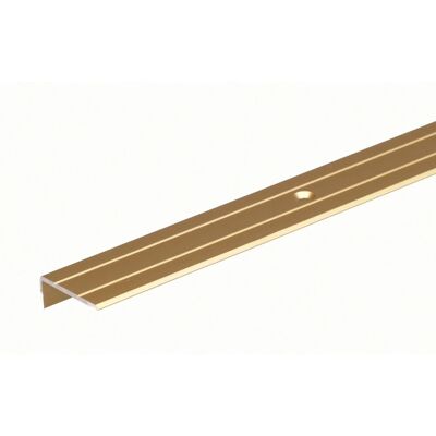 Treppenkantenprofil Aluminium 20 mm x 25 mm x 2.000 mm Gold Treppenkantenprofil Aluminium 20 mm x 25 mm x 2.000 mm Gold