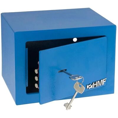 HMF 49216-05 Tresor Schlüssel Möbeltresor 23 x 17 x 17 cm Blau HMF 49216-05 Tresor Schlüssel Möbeltresor 23 x 17 x 17 cm Blau