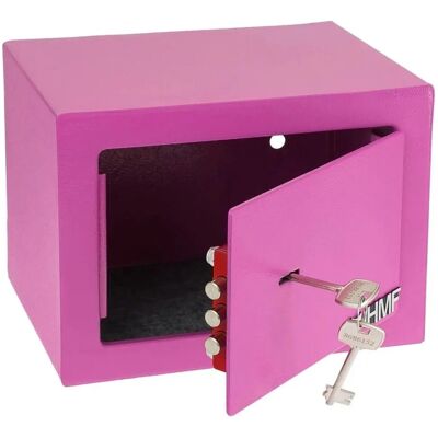 HMF 49216-15 Tresor Schlüssel Möbeltresor 23 x 17 x 17 cm Pink HMF 49216-15 Tresor Schlüssel Möbeltresor 23 x 17 x 17 cm Pink